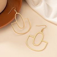 1 Pair Ig Style Simple Style Geometric Plating Alloy Gold Plated Drop Earrings main image 1