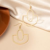 1 Pair Ig Style Simple Style Geometric Plating Alloy Gold Plated Drop Earrings main image 3