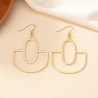1 Pair Ig Style Simple Style Geometric Plating Alloy Gold Plated Drop Earrings main image 4