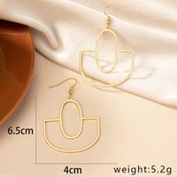 1 Pair Ig Style Simple Style Geometric Plating Alloy Gold Plated Drop Earrings main image 2