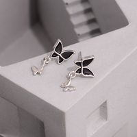 1 Pair Simple Style Classic Style Butterfly Copper Ear Studs main image 1