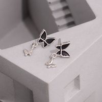 1 Paire Style Simple Style Classique Papillon Le Cuivre Boucles D'oreilles main image 1