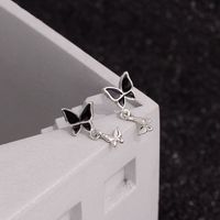 1 Paire Style Simple Style Classique Papillon Le Cuivre Boucles D'oreilles main image 3