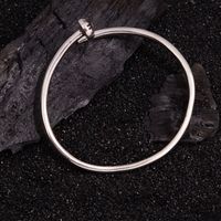 Simple Style Solid Color Copper Bangle main image 5