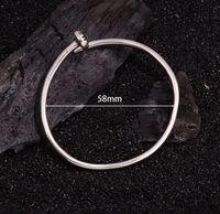Simple Style Solid Color Copper Bangle main image 2