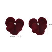1 Pair Elegant Solid Color Alloy Ear Studs main image 9