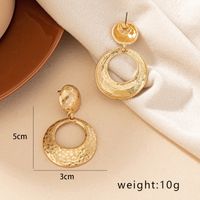 1 Pair Retro Geometric Plating Alloy Gold Plated Drop Earrings main image 2