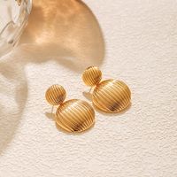1 Pair Elegant Retro Heart Shape Copper Drop Earrings main image 2