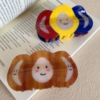 Women's Cartoon Style Cute Emoji Face Acetic Acid Sheets Hair Claws main image 4
