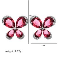 1 Pair Simple Style Butterfly Plating Inlay Copper Zircon White Gold Plated Ear Studs sku image 2