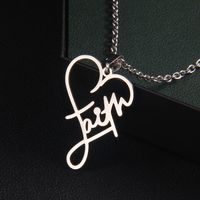 Simple Style Letter 201 Stainless Steel Unisex Necklace main image 5