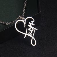 Simple Style Letter 201 Stainless Steel Unisex Necklace main image 6