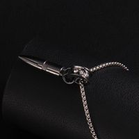 Classic Style Bullet 201 Stainless Steel Zinc Alloy Rhinestone Men's Necklace main image 8
