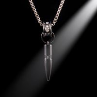 Classic Style Bullet 201 Stainless Steel Zinc Alloy Rhinestone Men's Necklace main image 1