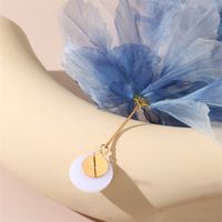 1 Pair Lady Flower Alloy Cloth Drop Earrings main image 10