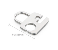Simple Style Lock Stainless Steel Jewelry Accessories main image 2