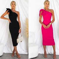 Women's Sheath Dress Party Dress Elegant Classic Style Collarless Sleeveless Solid Color Knee-length Banquet Evening Party main image 1