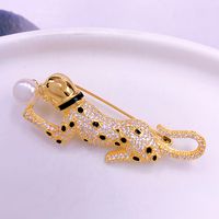 Elegant Luxurious Animal Brass Inlay Artificial Pearls Zircon Women's Brooches 1 Piece sku image 6