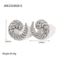 1 Pair IG Style Streetwear Horns Plating 304 Stainless Steel Ear Studs sku image 1