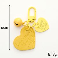 Sweet Heart Shape Arylic Printing Bag Pendant Keychain main image 2