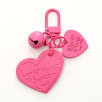 Sweet Heart Shape Arylic Printing Bag Pendant Keychain main image 5