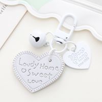 Sweet Heart Shape Arylic Printing Bag Pendant Keychain sku image 10