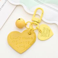 Sweet Heart Shape Arylic Printing Bag Pendant Keychain sku image 11