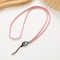 Simple Style Solid Color Pu Leather Plating Mobile Phone Chain sku image 7