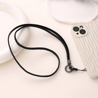 Simple Style Solid Color Pu Leather Plating Mobile Phone Chain sku image 8