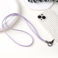 Simple Style Solid Color Pu Leather Plating Mobile Phone Chain sku image 12