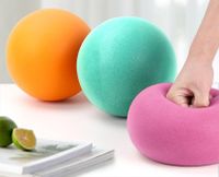Sponge Ball Solid Color Pu Leather Toys main image 4
