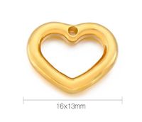 Simple Style Heart Shape Stainless Steel Plating Jewelry Accessories main image 2