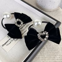 Women's Lady Shiny Bow Knot Cloth Hair Tie main image 4