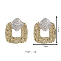 1 Pair Lady Square Plating Alloy White Gold Plated Gold Plated Drop Earrings main image 3