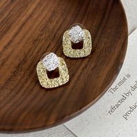 1 Pair Lady Square Plating Alloy White Gold Plated Gold Plated Drop Earrings main image 7