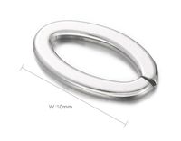 1 Piece Stainless Steel Oval Basic main image 2
