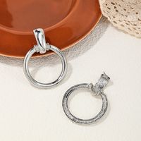 1 Pair Classic Style Solid Color Alloy Drop Earrings main image 3