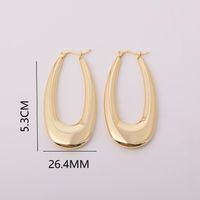 1 Pair Simple Style Round Plating 201 Stainless Steel 304 Stainless Steel Gold Plated Earrings sku image 2