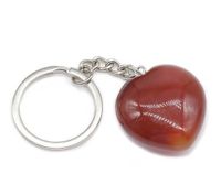 Simple Style Heart Shape Natural Stone Polishing Crystal Keychain sku image 9