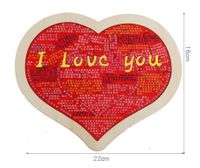 Puzzles Kids(7-16years) Toddler(3-6years) Valentine's Day Heart Shape Wood Toys sku image 5