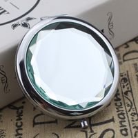 Simple Style Round Glass Mirror 1 Piece sku image 1