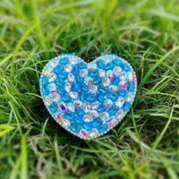 Novelty Heart Shape Plastic Jewelry Boxes sku image 1