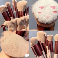 Simple Style Commute Artificial Fiber Plastic Plastic Handle Makeup Brushes 1 Set sku image 5