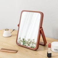 Simple Style Classic Style Color Block Wood Mirror 1 Piece main image 6