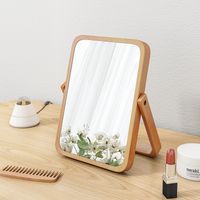 Simple Style Classic Style Color Block Wood Mirror 1 Piece main image 4