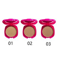 Casual Vacation Solid Color Plastic Pressed Powder main image 2