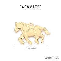 Simple Style Horse Stainless Steel Plating Jewelry Accessories main image 2