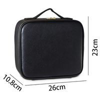 Classic Style Solid Color Pu Leather Square Makeup Bags main image 3