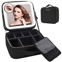 Classic Style Solid Color Pu Leather Square Makeup Bags sku image 1