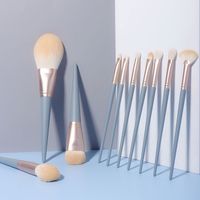 Simple Style Commute Artificial Fiber Wooden Handle Makeup Brushes 1 Set sku image 4